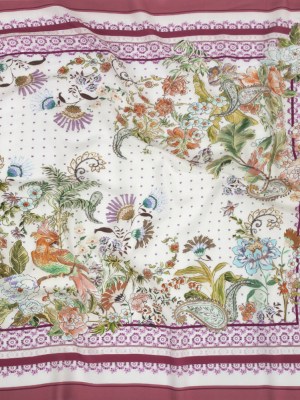 Viscose Twill Panel – Pink and Green Floral – Mood Exclusive The Secret Garden Viscose Twill Panel – Pink and Green Floral – Mood Exclusive The Secret Garden