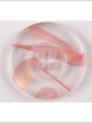 Tire Rim Plastic 4-Hole Button – 44L/28mm – Clear and Baby Pink Swirls Tire Rim Plastic 4-Hole Button – 44L/28mm – Clear and Baby Pink Swirls