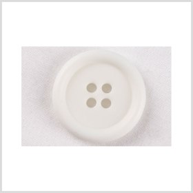 Plastic 4-Hole Button – 36L/23mm – Off White Rolled Rim Plastic 4-Hole Button – 36L/23mm – Off White Rolled Rim