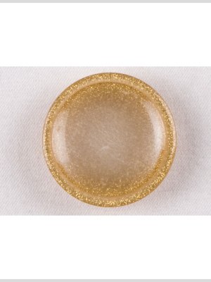Plastic Shank Back Button – 32L/20mm – Ivory and Gold Glitter Dome Plastic Shank Back Button – 32L/20mm – Ivory and Gold Glitter Dome