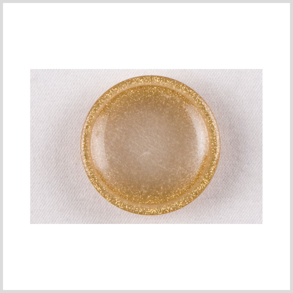 Plastic Shank Back Button – 32L/20mm – Ivory and Gold Glitter Dome Plastic Shank Back Button – 32L/20mm – Ivory and Gold Glitter Dome