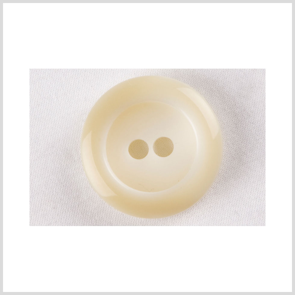 Plastic 2-Hole Button – 36L/23mm – Ivory and White Chunky Rolled Rim with Large Holes Plastic 2-Hole Button – 36L/23mm – Ivory and White Chunky Rolled Rim with Large Holes