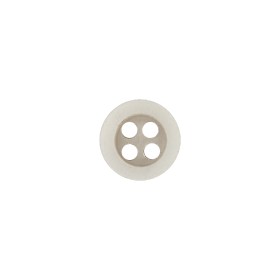 Plastic 4-Hole Button – 18L/11.5mm – Ivory and Beige Flat Rim Plastic 4-Hole Button – 18L/11.5mm – Ivory and Beige Flat Rim