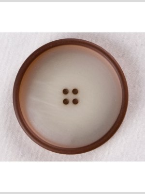 White Brown Plastic Button – 44L/28mm White Brown Plastic Button – 44L/28mm