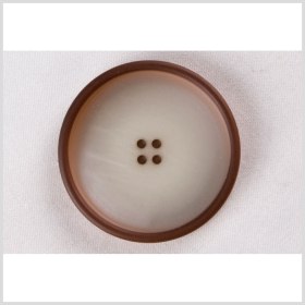 White Brown Plastic Button – 44L/28mm White Brown Plastic Button – 44L/28mm