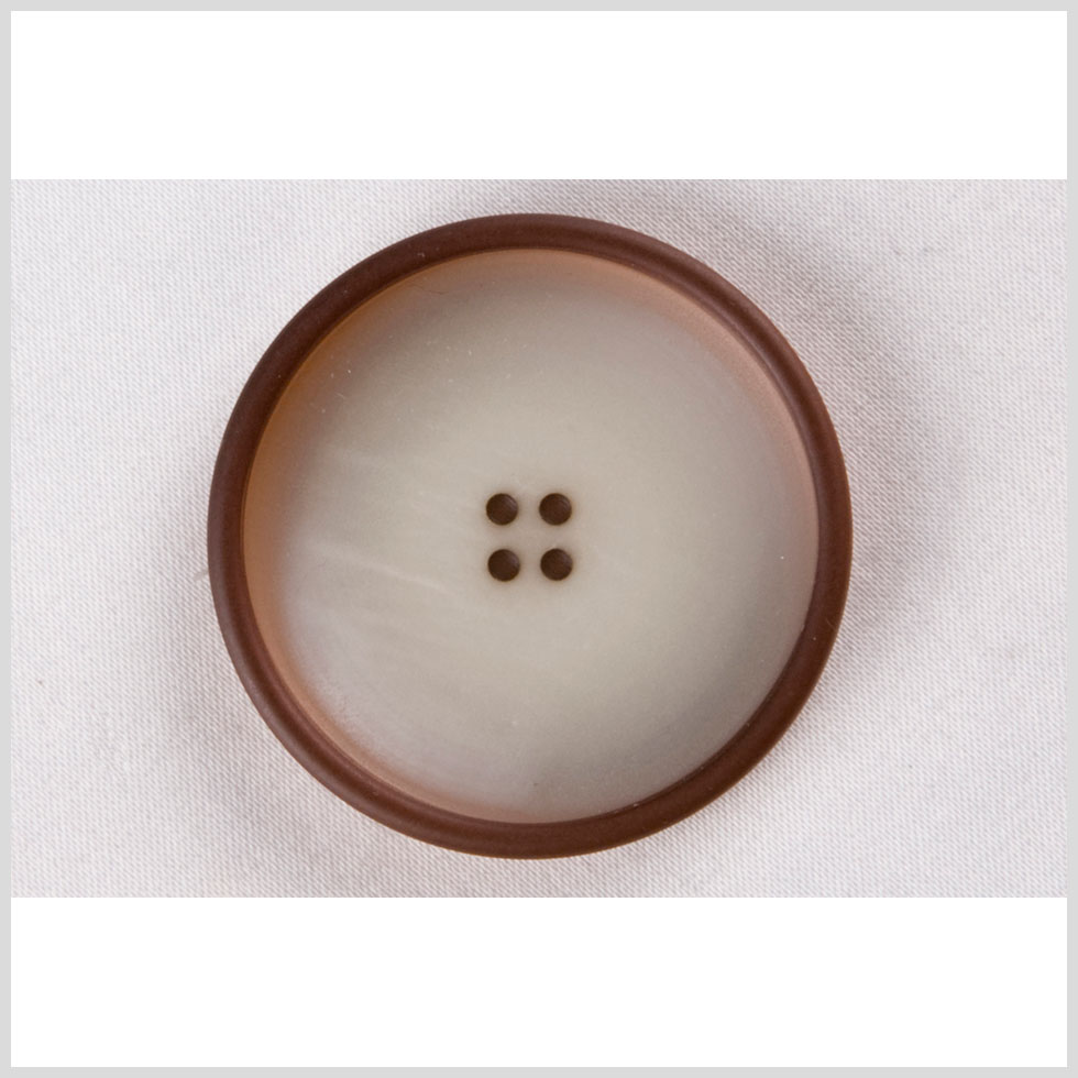 White Brown Plastic Button – 54L/34mm White Brown Plastic Button – 54L/34mm