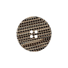 Multicolored Brown 4-Hole Plastic Button – 34L/21.5mm Multicolored Brown 4-Hole Plastic Button – 34L/21.5mm