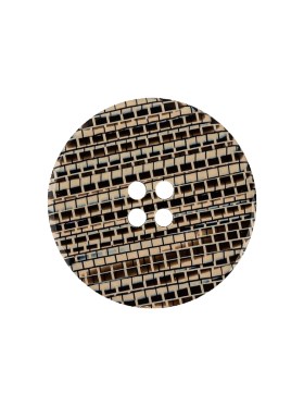 Multicolored Brown 4-Hole Plastic Button – 34L/21.5mm Multicolored Brown 4-Hole Plastic Button – 34L/21.5mm