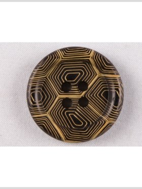 Gold and Black Narrow Rim 4-Hole Blazer Button – 34L/21.5mm Gold and Black Narrow Rim 4-Hole Blazer Button – 34L/21.5mm