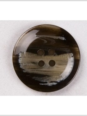Plastic 4-Hole Button – 44L/28mm – Coffee Brown and Cream Striations Plastic 4-Hole Button – 44L/28mm – Coffee Brown and Cream Striations