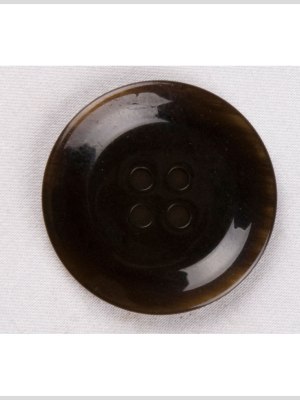 Plastic 4-Hole Button – 44L/28mm – Coffee Brown Subtle Swirls and Raised Center Plastic 4-Hole Button – 44L/28mm – Coffee Brown Subtle Swirls and Raised Center