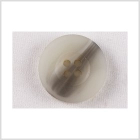 Plastic 4-Hole Button – 28L/18mm – Off White and Gray Brown Streaked Wide Rim Plastic 4-Hole Button – 28L/18mm – Off White and Gray Brown Streaked Wide Rim