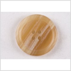 Plastic 4-Hole Button – 40L/25.5mm – Golden Tan and White Striations Plastic 4-Hole Button – 40L/25.5mm – Golden Tan and White Striations