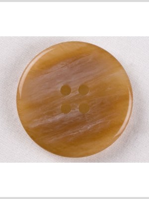 Plastic 4-Hole Button – 44L/28mm – Toffee Beige and White Streaks Plastic 4-Hole Button – 44L/28mm – Toffee Beige and White Streaks