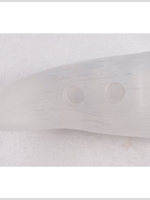 Frosted Transparent Antler Shaped Plastic Toggle – 80L/50.8mm Frosted Transparent Antler Shaped Plastic Toggle – 80L/50.8mm