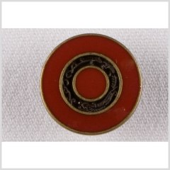 Red/Brass Metal Coat Button – 32L/20mm Red/Brass Metal Coat Button – 32L/20mm