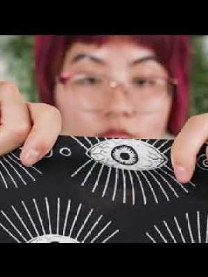 Rayon Batiste – Black and WhiteLines of Eyes – Tell Tale Print – Mood Exclusive Nevermore Collection Rayon Batiste – Black and WhiteLines of Eyes – Tell Tale Print – Mood Exclusive Nevermore Collection