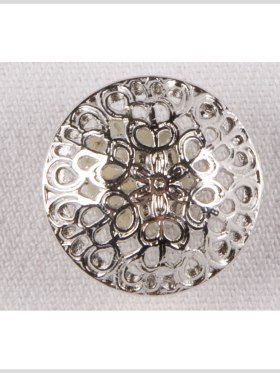 Silver Metal Coat Button – 34L/21.5mm Silver Metal Coat Button – 34L/21.5mm