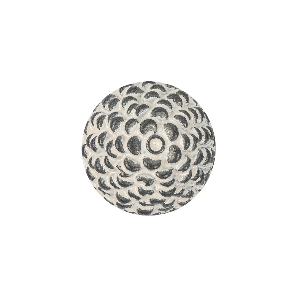 Silver and White Metal Acorn-Top Shank Back Coat Button – 30L/19mm Silver and White Metal Acorn-Top Shank Back Coat Button – 30L/19mm