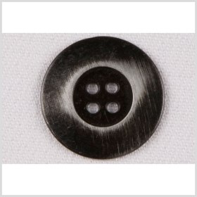 Metal 4-Hole Button – 40L/25.5mm – Gunmetal Flat Rim with Distressed Streaks Metal 4-Hole Button – 40L/25.5mm – Gunmetal Flat Rim with Distressed Streaks