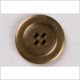 Metal 4-Hole Coat Button – 44L/28mm – Brass Raised Center Metal 4-Hole Coat Button – 44L/28mm – Brass Raised Center