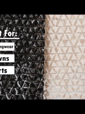 3D Puffy Glitter Tulle – Pale Pink Triangle Rows 3D Puffy Glitter Tulle – Pale Pink Triangle Rows