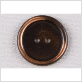 Metal 2-Hole Button – 36L/23mm – Copper Rolled Rim Metal 2-Hole Button – 36L/23mm – Copper Rolled Rim