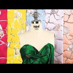 Metallic Silver and Sky Abstract Luxury Burnout Brocade Metallic Silver and Sky Abstract Luxury Burnout Brocade