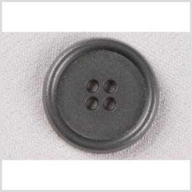 Metal 4-Hole Button – 36L/23mm – Gray Rolled Rim Metal 4-Hole Button – 36L/23mm – Gray Rolled Rim