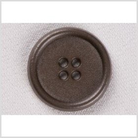Metal 4-Hole Button – 24L/15mm – Antique Gray Rolled Rim Metal 4-Hole Button – 24L/15mm – Antique Gray Rolled Rim