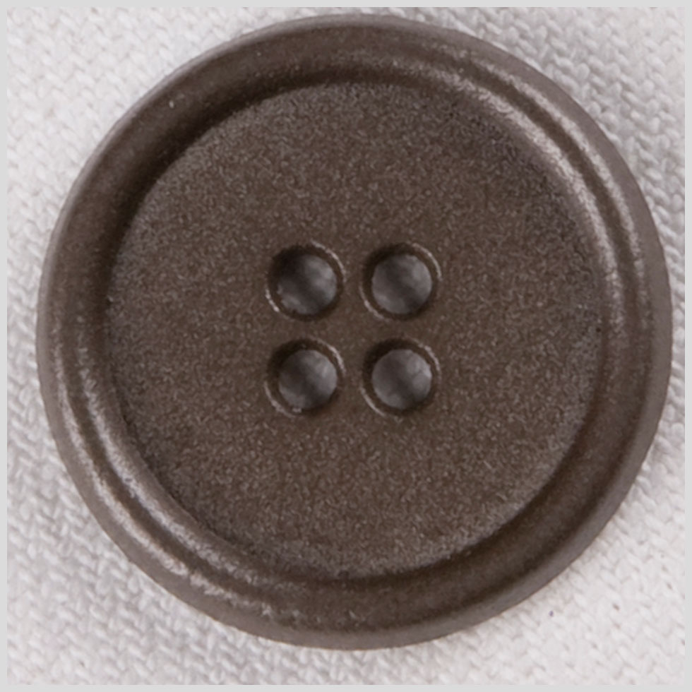 Metal 4-Hole Button – 32L/20mm – Antique Gray Rolled Rim Metal 4-Hole Button – 32L/20mm – Antique Gray Rolled Rim