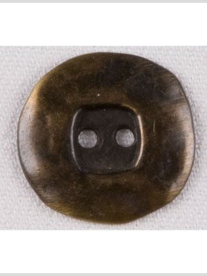 Organic Square Metal 2-Hole Button – 28L/18mm – Antiqued Brass Wide Flat Rim with Square Center Organic Square Metal 2-Hole Button – 28L/18mm – Antiqued Brass Wide Flat Rim with Square Center