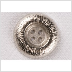 Silver Etched Gumdrop 4-Hole Metal Coat Button – 40L/25.5mm Silver Etched Gumdrop 4-Hole Metal Coat Button – 40L/25.5mm