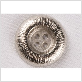 Silver Etched Gumdrop 4-Hole Metal Coat Button – 28L/18mm Silver Etched Gumdrop 4-Hole Metal Coat Button – 28L/18mm