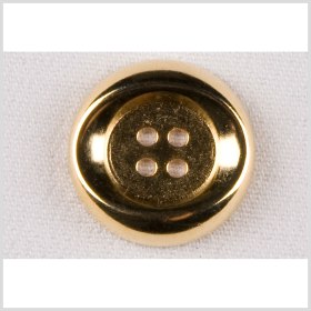 Metal 4-Hole Button – 40L/25.5mm – Gold Oval Impression Metal 4-Hole Button – 40L/25.5mm – Gold Oval Impression