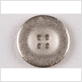 Smooth Silver 4-Hole Metal Coat Button with Raised Core – 36L/23mm Smooth Silver 4-Hole Metal Coat Button with Raised Core – 36L/23mm