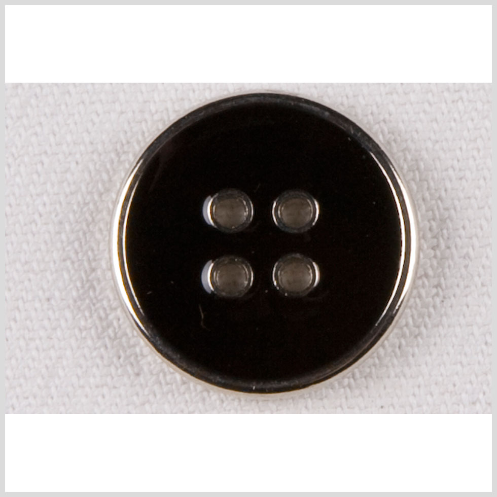 Silver/Black Metal Coat Button – 32L/20mm Silver/Black Metal Coat Button – 32L/20mm