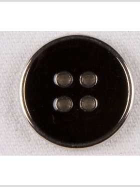 Silver/Black Metal Coat Button – 24L/15mm Silver/Black Metal Coat Button – 24L/15mm