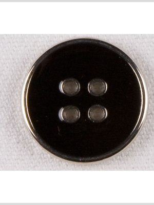 Silver/Black Metal Coat Button – 24L/15mm Silver/Black Metal Coat Button – 24L/15mm