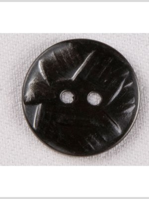 Metal 2-Hole Button – 24L/15mm – Gunmetal Abstract Carvings Metal 2-Hole Button – 24L/15mm – Gunmetal Abstract Carvings