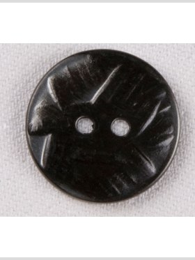 Metal 2-Hole Button – 32L/20mm – Gunmetal Abstract Carvings Metal 2-Hole Button – 32L/20mm – Gunmetal Abstract Carvings