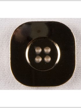 Rounded Square Metal 4-Hole Button – 36L/23mm – Dark Gold Flat Rounded Square Metal 4-Hole Button – 36L/23mm – Dark Gold Flat