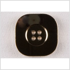 Rounded Square Metal 4-Hole Button – 36L/23mm – Dark Gold Flat Rounded Square Metal 4-Hole Button – 36L/23mm – Dark Gold Flat
