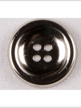 Silver Metal Coat Button – 40L/25.5mm Silver Metal Coat Button – 40L/25.5mm