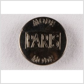 Metal Shank Back Button – 28L/18mm – Gunmetal Mode Paris Typography Metal Shank Back Button – 28L/18mm – Gunmetal Mode Paris Typography