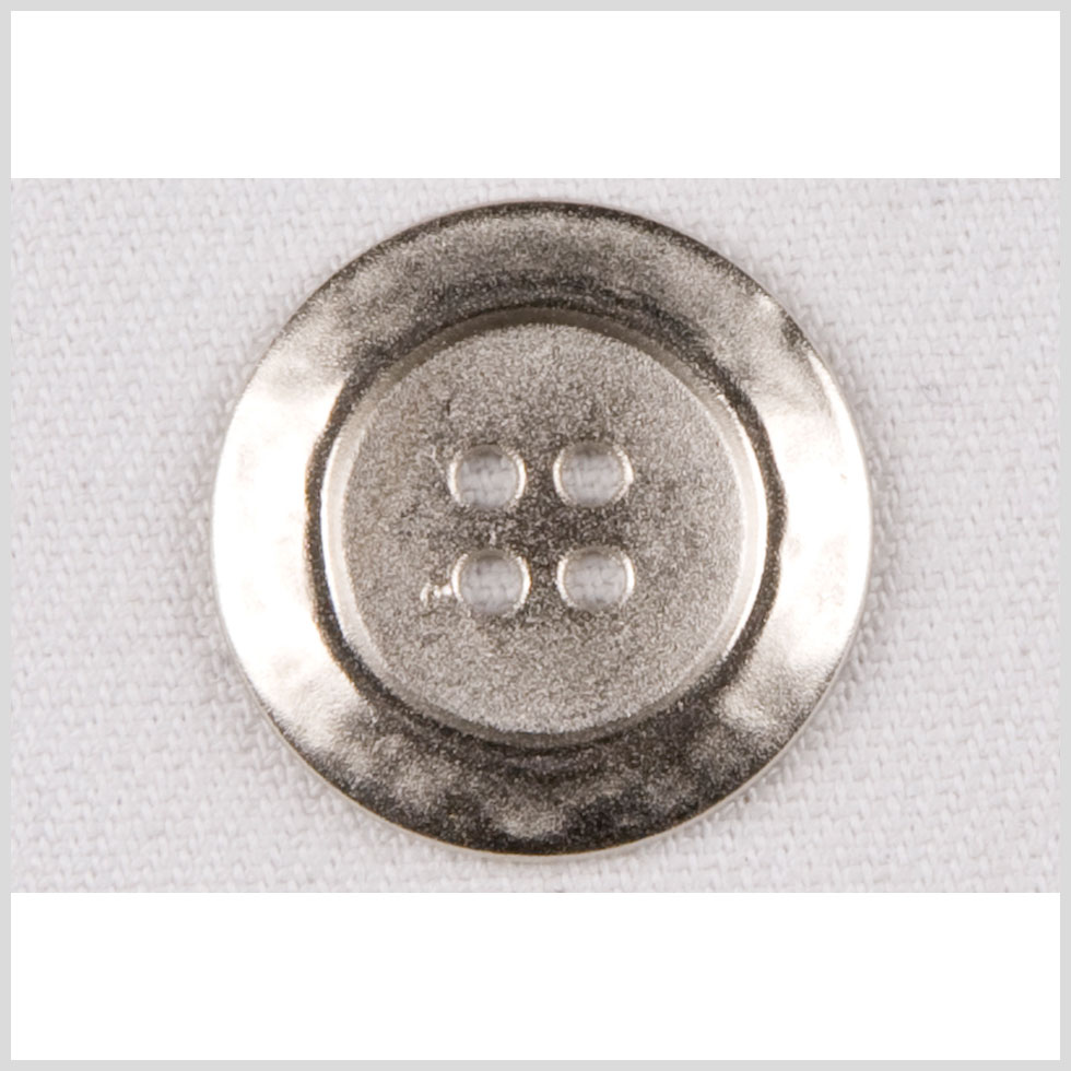 Silver Metal Coat Button – 40L/25.5mm Silver Metal Coat Button – 40L/25.5mm
