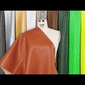 Kidepo Neon Yellow Faux Ostrich Leather Vinyl Kidepo Neon Yellow Faux Ostrich Leather Vinyl