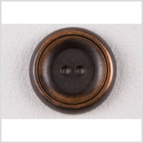 Metal 2-Hole Button – 40L/25.5mm – Copper Tire Rim with Groove Metal 2-Hole Button – 40L/25.5mm – Copper Tire Rim with Groove