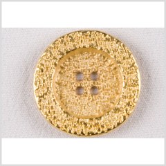 Metal 4-Hole Button – 28L/18mm – Bright Gold Hammered Texture Metal 4-Hole Button – 28L/18mm – Bright Gold Hammered Texture