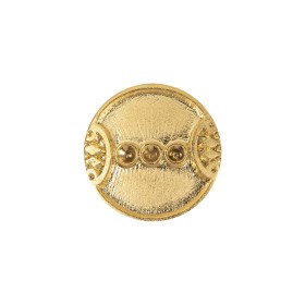 Gold Ornate Plastic Shank Back Button – 30L/19mm Gold Ornate Plastic Shank Back Button – 30L/19mm